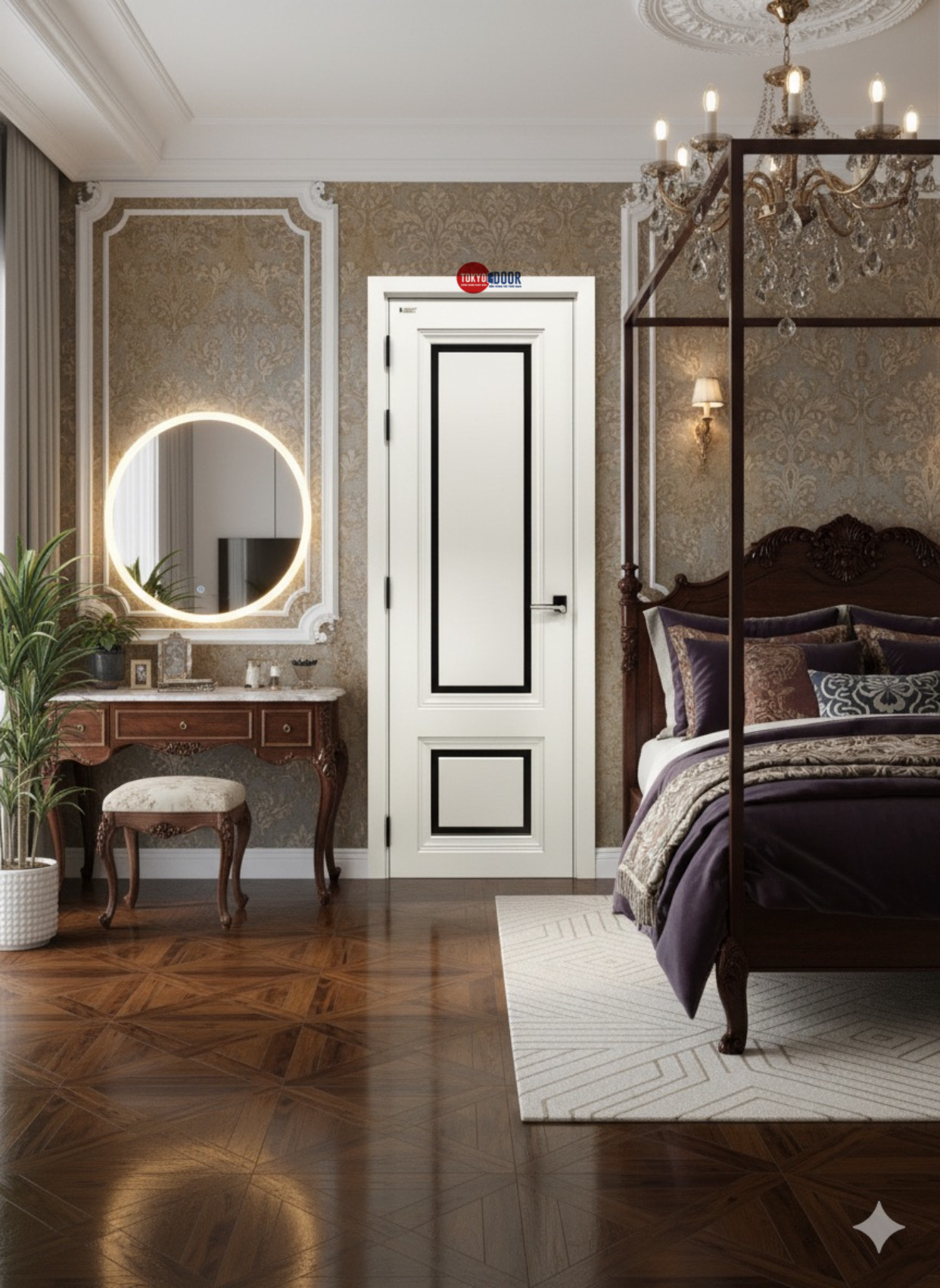Cửa Nhựa Composite Sơn Cao Cấp Tokyodoor TCD02 Cửa Nhựa Composite Sơn Cao Cấp Tokyodoor TCD02