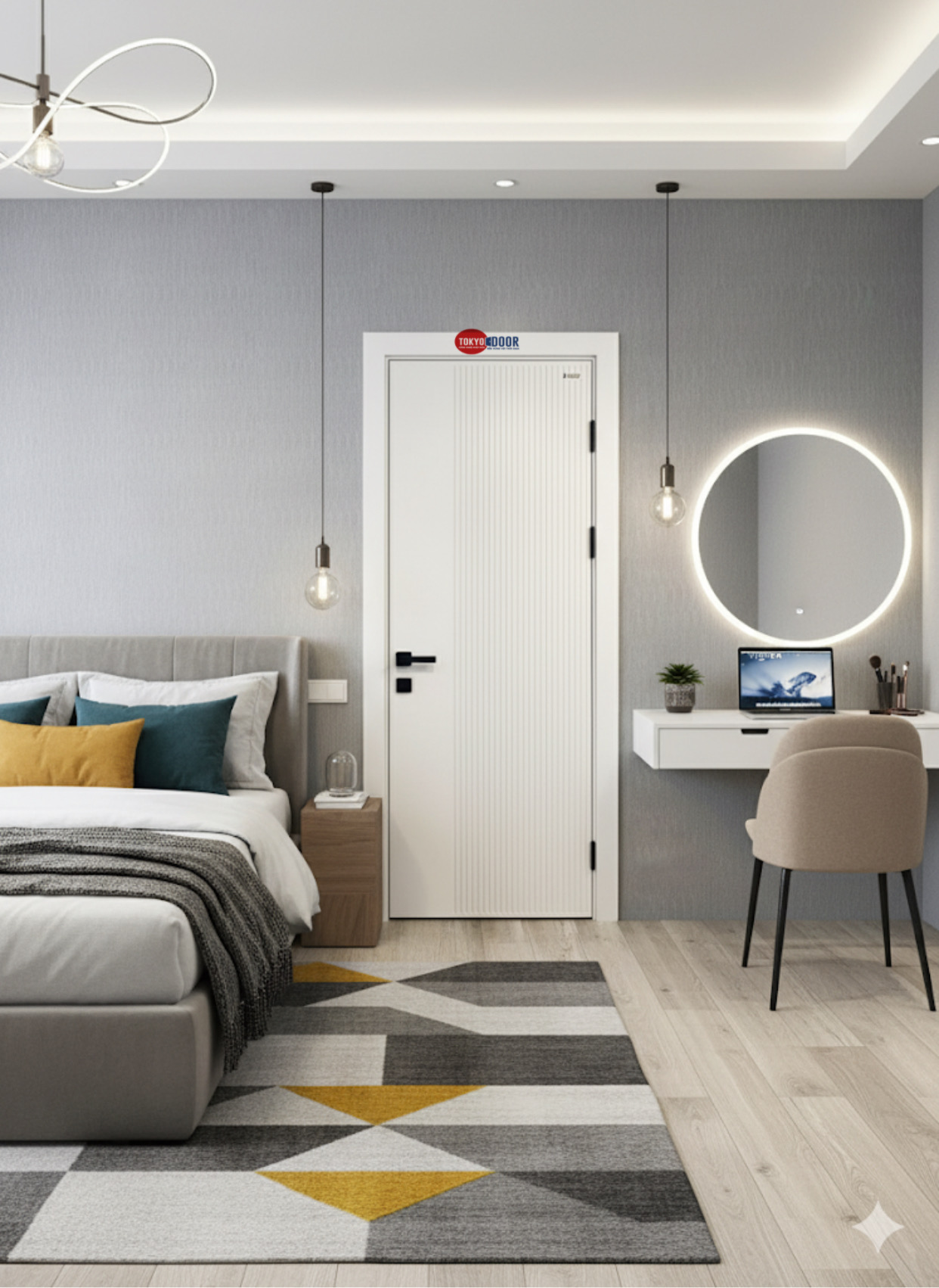 Cửa nhựa Composite Tokyodoor HS04 Cửa nhựa Composite Tokyodoor HS04