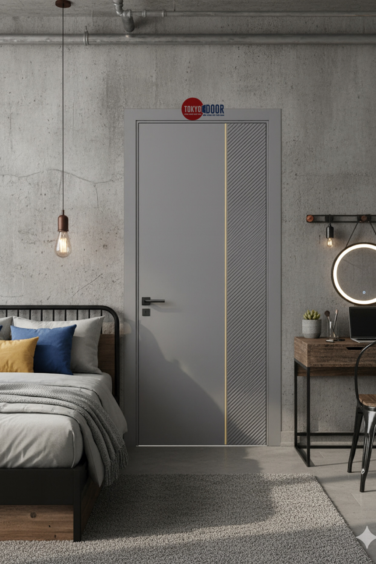 Cửa nhựa Composite Tokyodoor HS03 Cửa nhựa Composite Tokyodoor HS03
