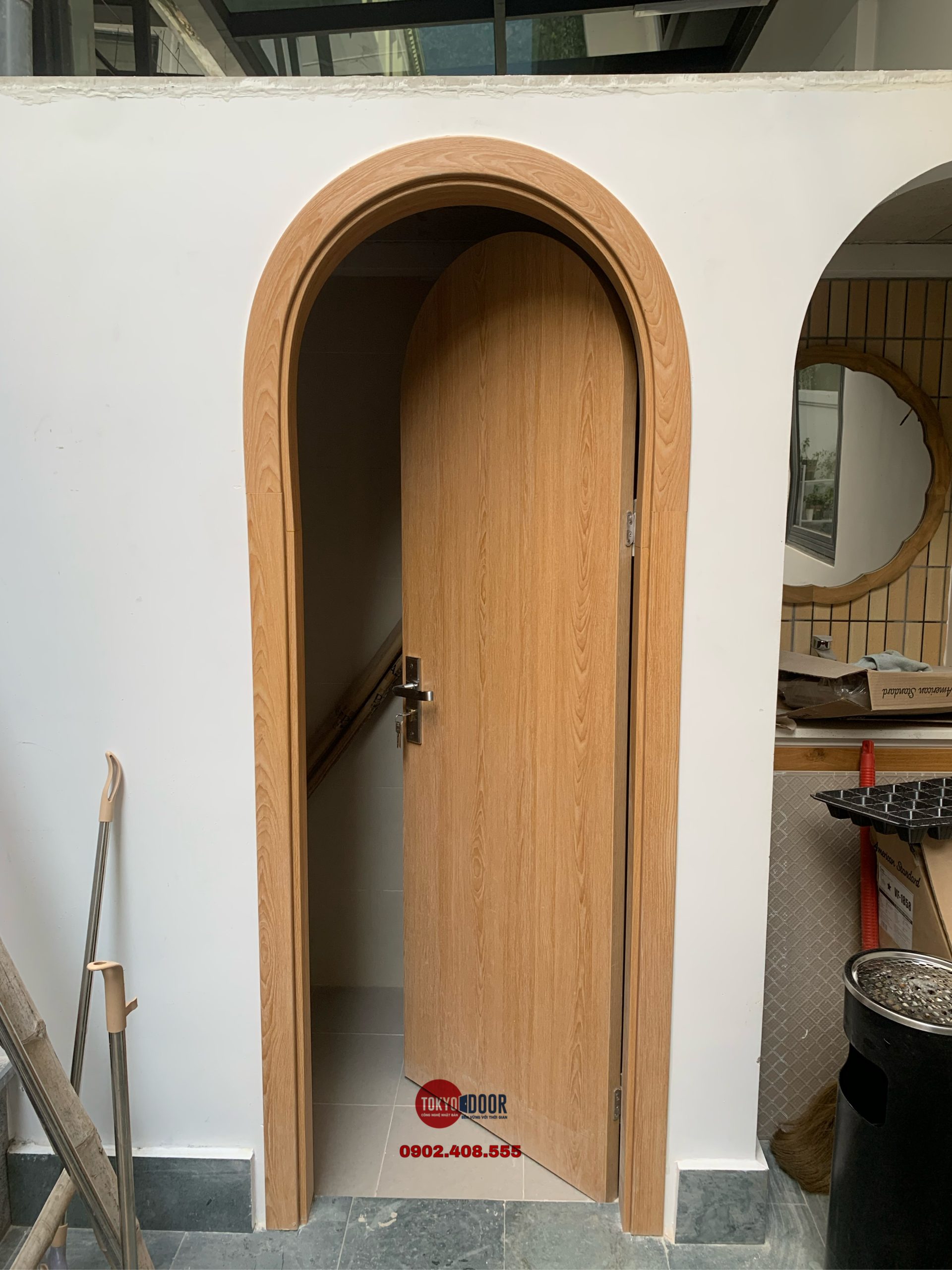 Cửa nhựa Tokyodoor vòm TK30 - Ảnh 2