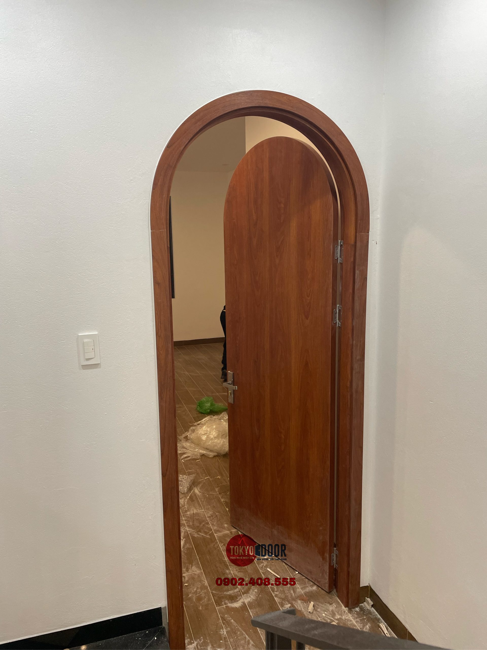 Cửa nhựa Tokyodoor vòm TK30 - Ảnh 3