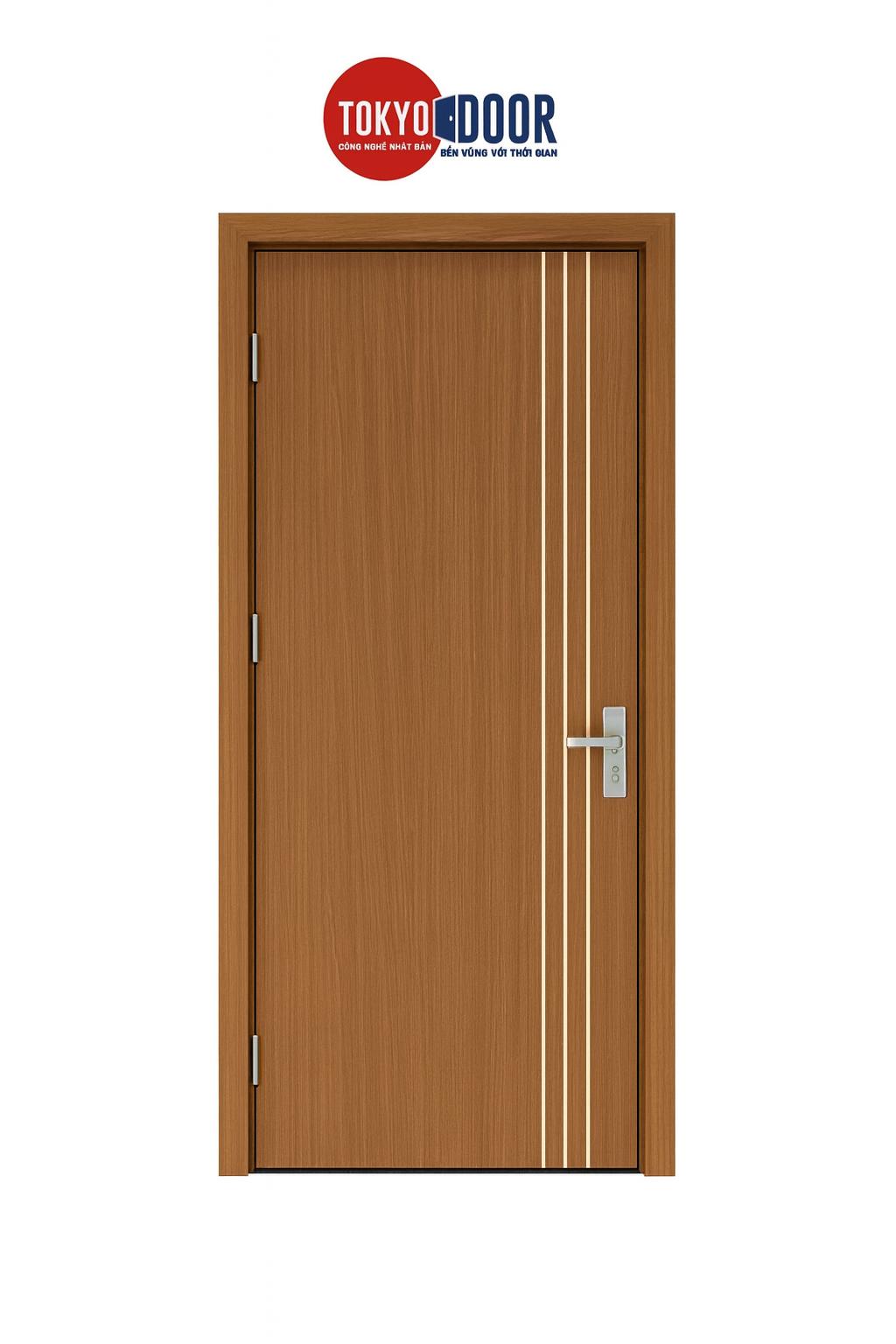 Cửa nhựa composite Tokyodoor chỉ nhôm dọc cnd16 Cửa nhựa composite Tokyodoor chỉ nhôm dọc cnd16